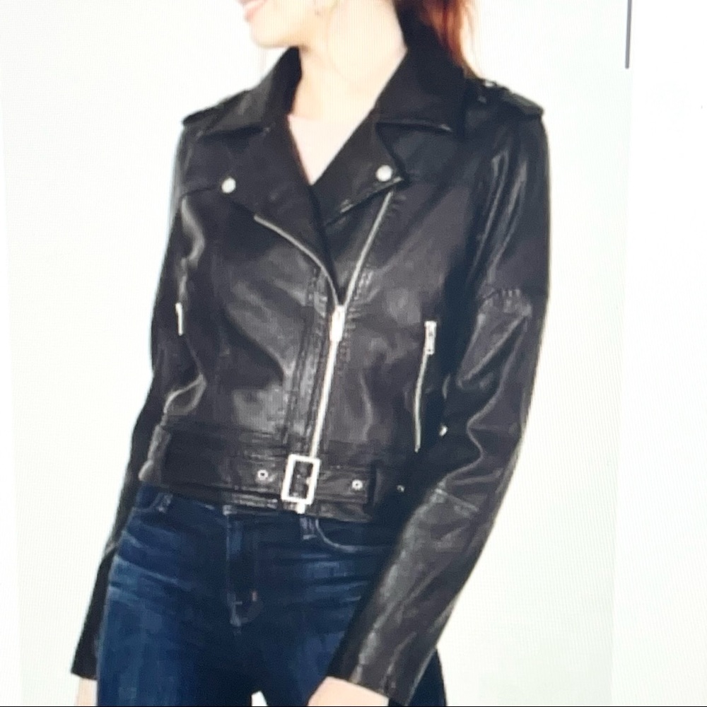 NWT Collection B Junior Faux Leather Moto Jacket